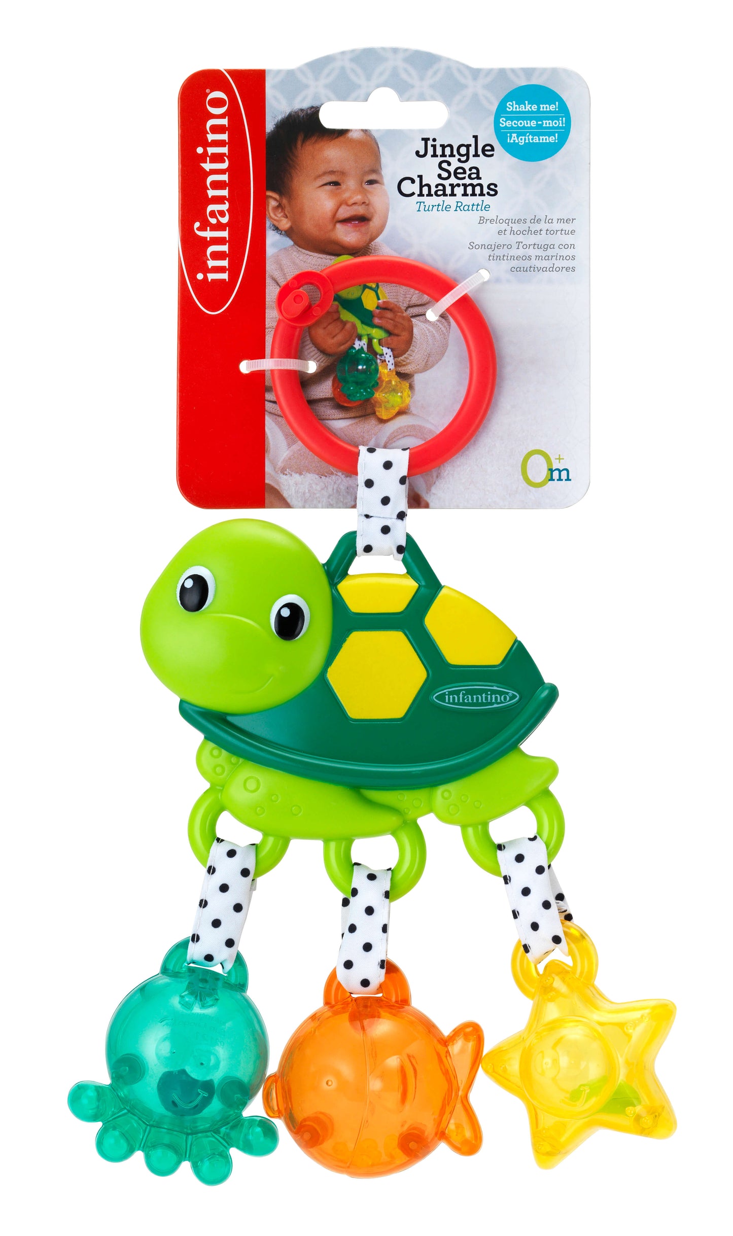 Jungle Sea Charms Turtle Rattle