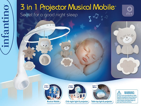 3 in 1 PROJECTOR MUSICAL MOBILE