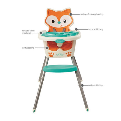 Grow-With-Me 4-in-1 Convertible High Chair, Fox