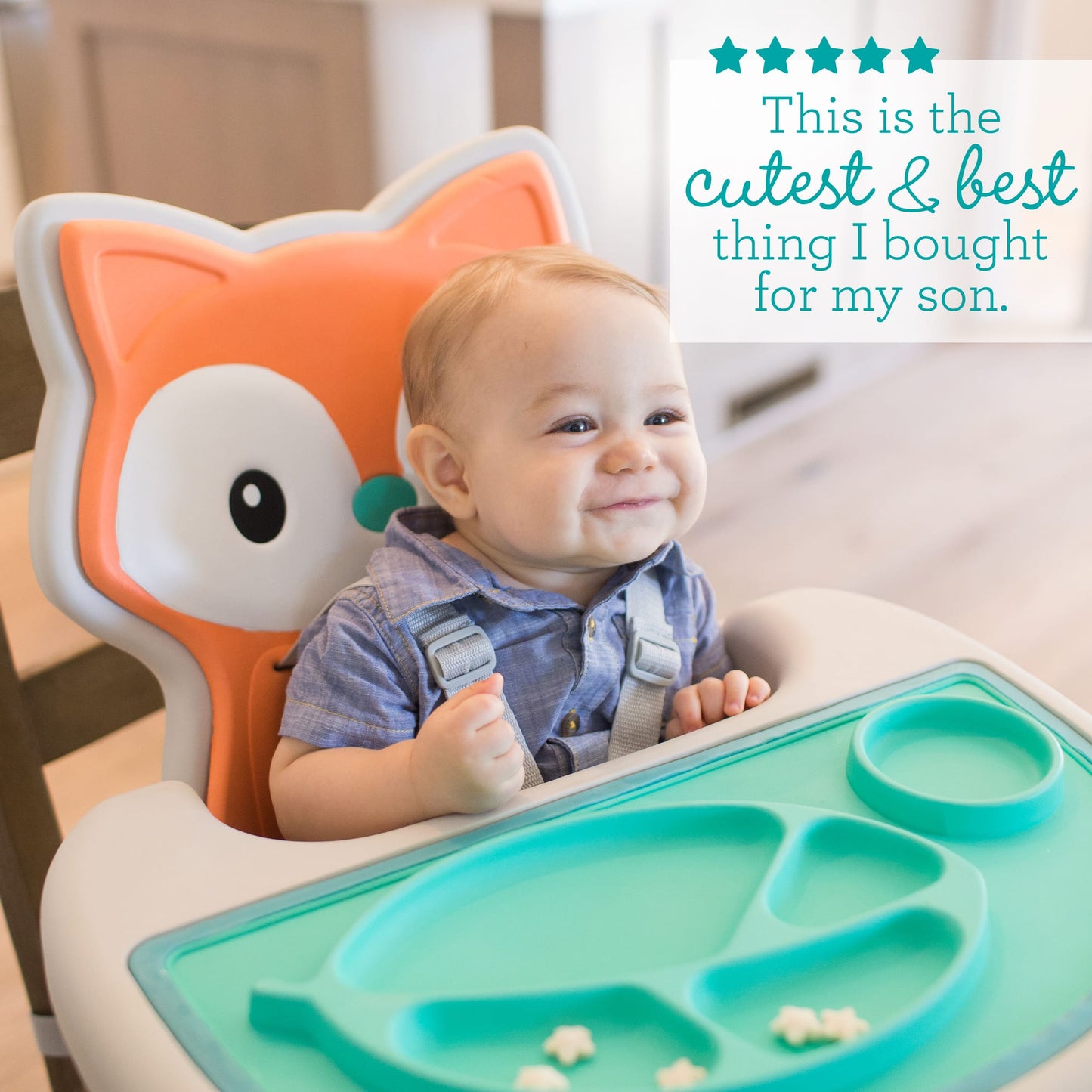 Grow-With-Me 4-in-1 Convertible High Chair, Fox