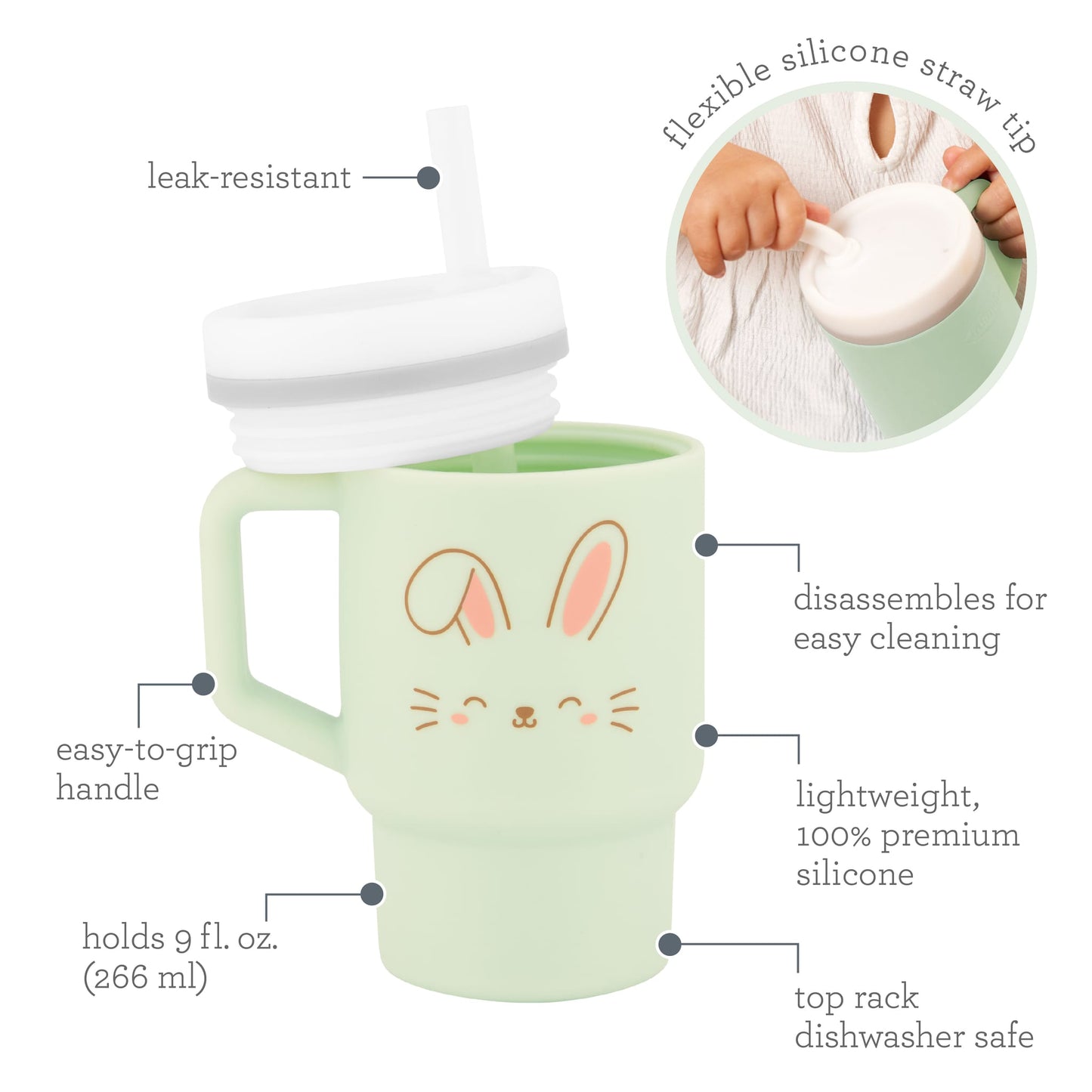 My 1st Tumbler Silicone 9oz - Easter Bunny Edition