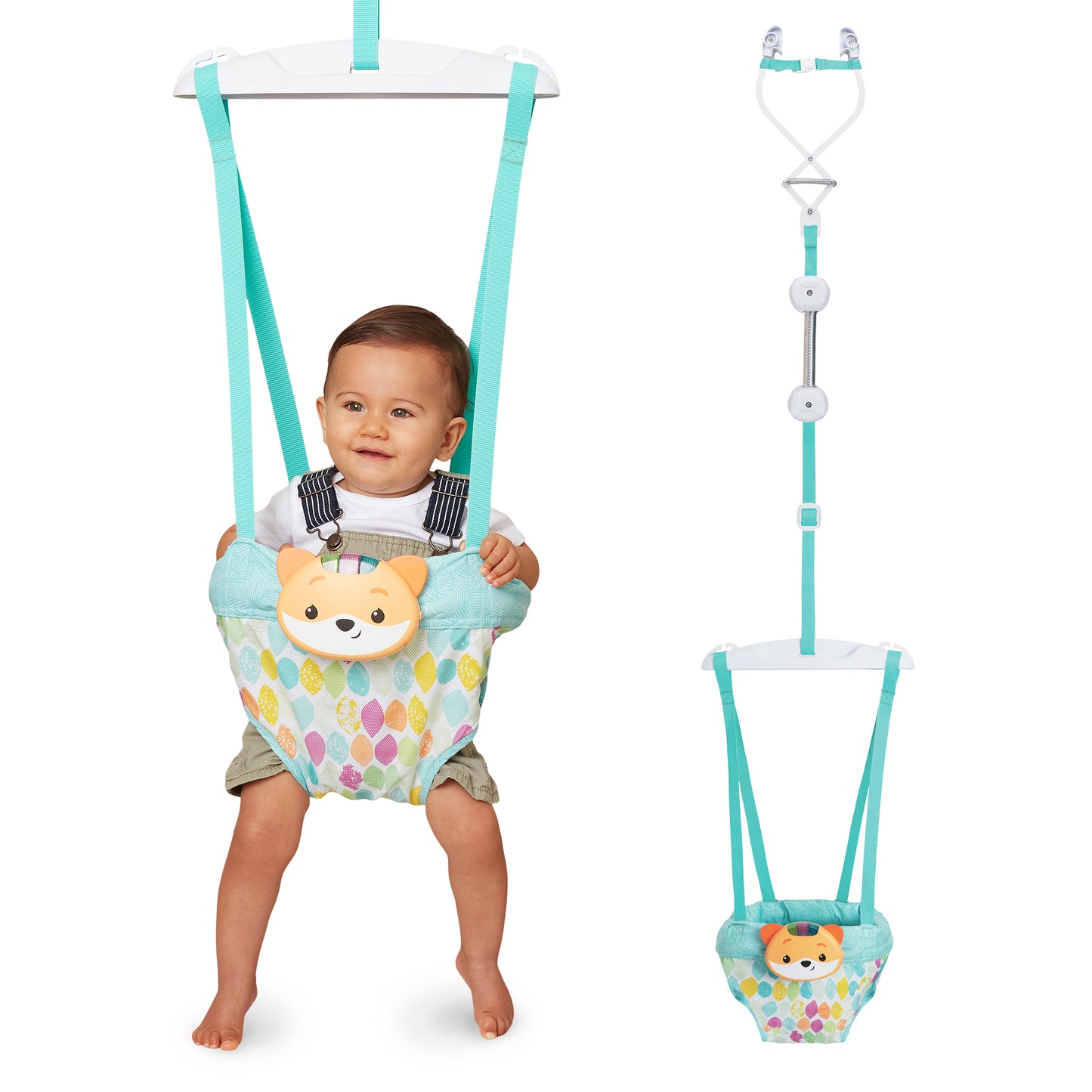 2 in 1 Music & Lights Doorway Jumper Fox