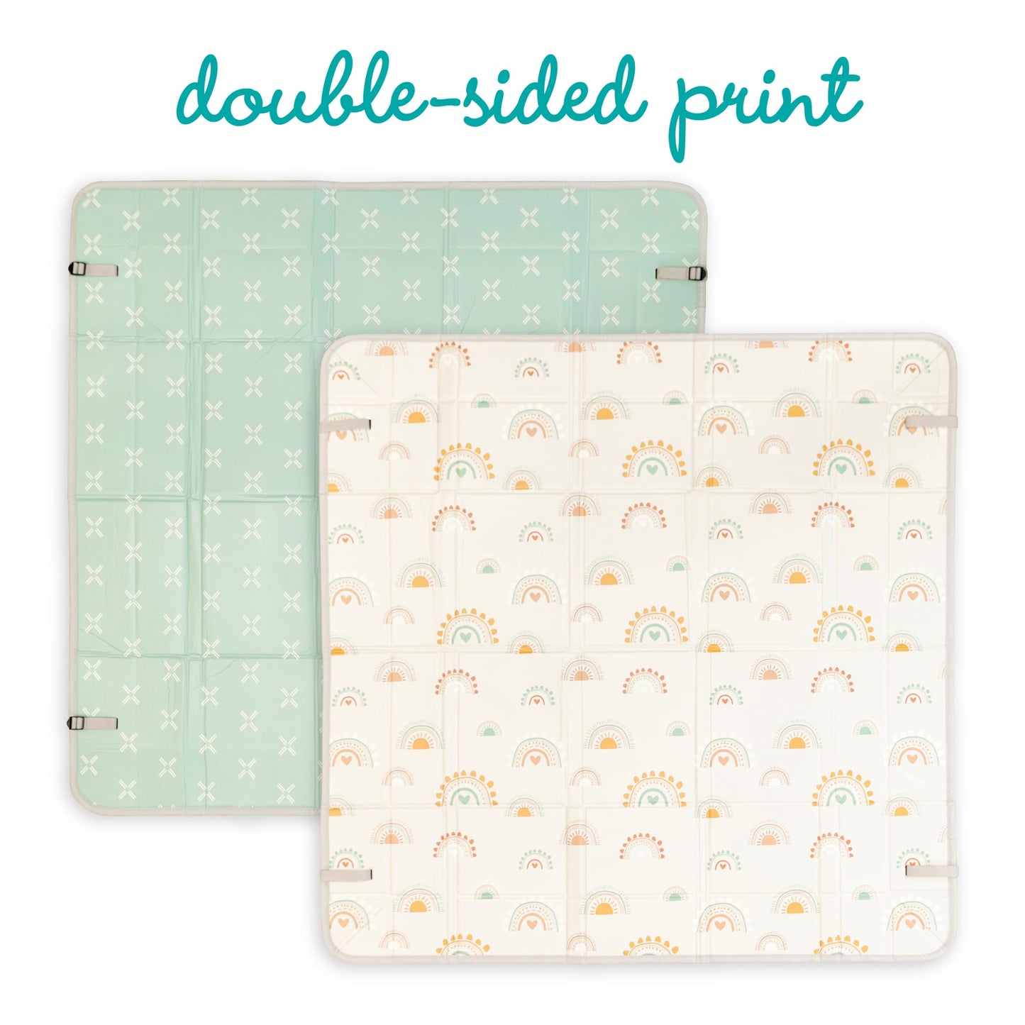 Foldable Soft Foam Play Mat, Rainbow