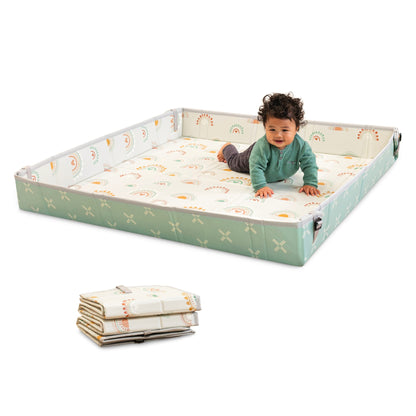 Foldable Soft Foam Play Mat, Rainbow