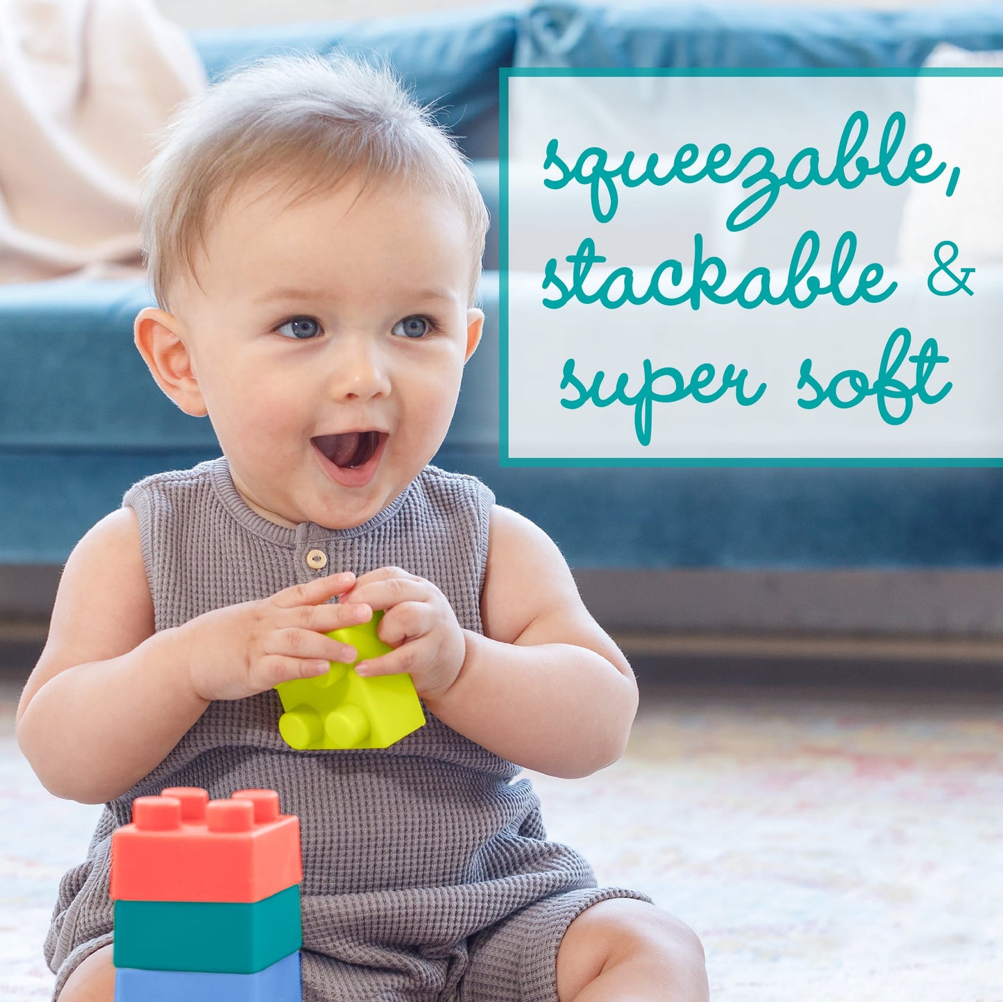 2-in-1 Super Sort Teether & Building Blocks