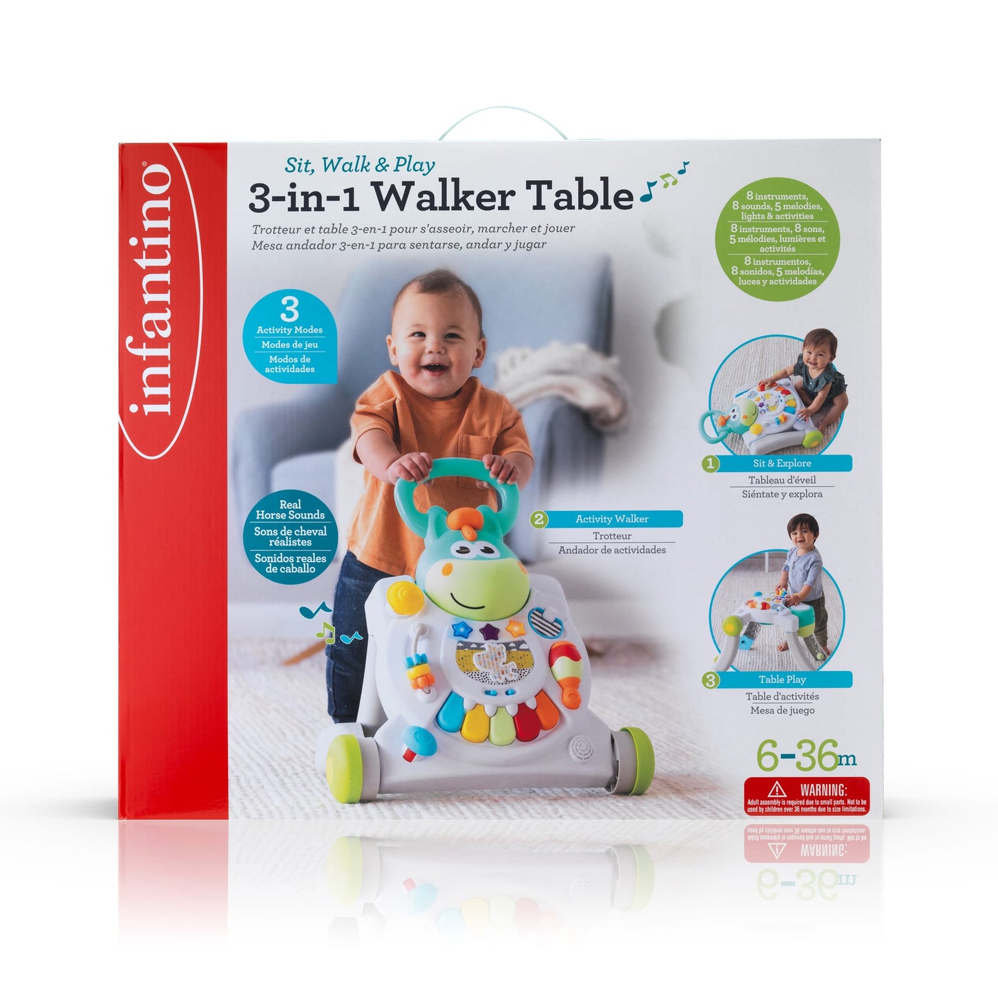 3 IN 1 SIT, WALK & PLAY ACTIVITY TABLE WALKER™