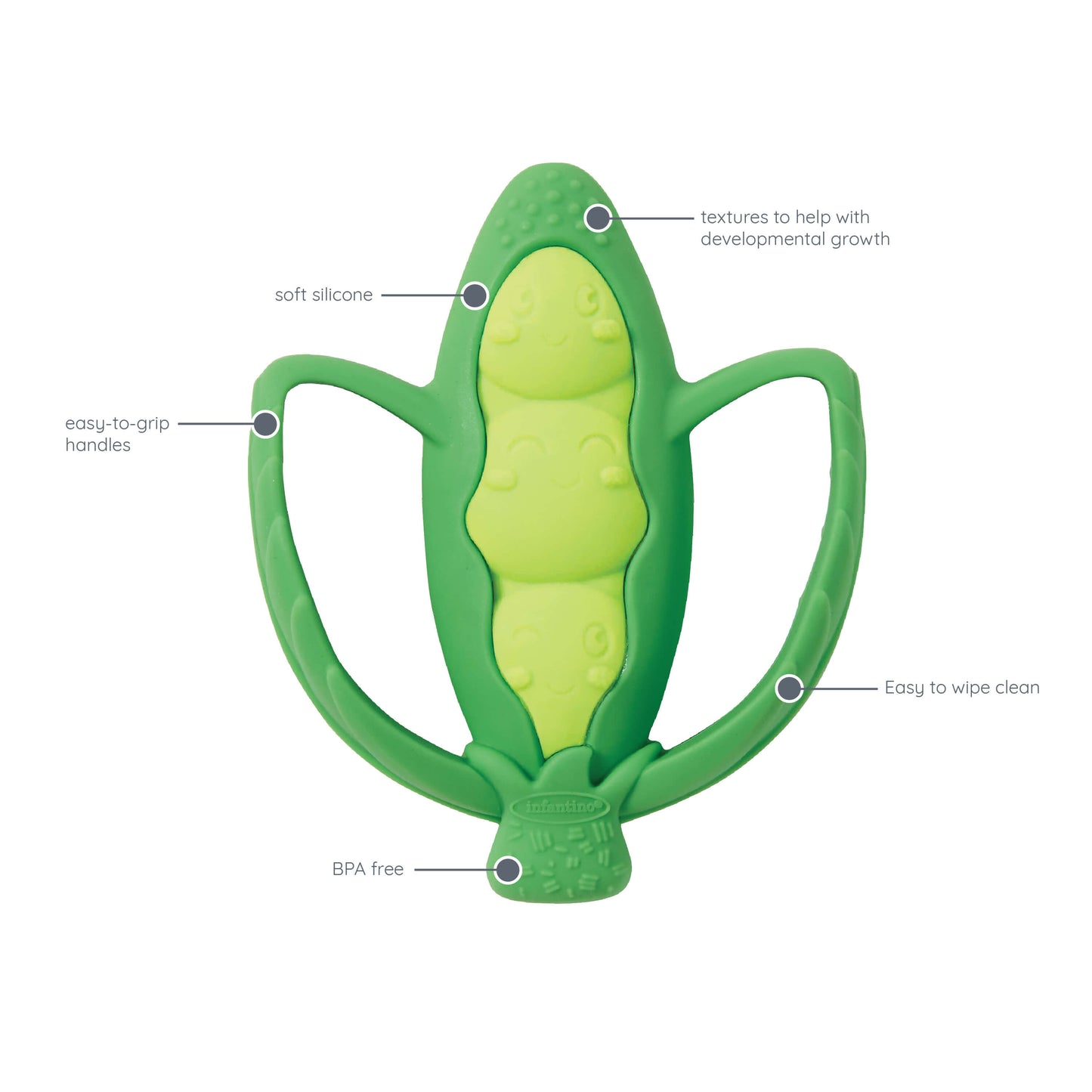 LIL' NIBBLES SILICONE TEETHER™