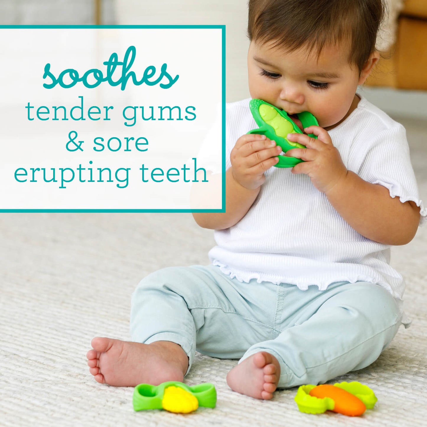 LIL' NIBBLES SILICONE TEETHER™