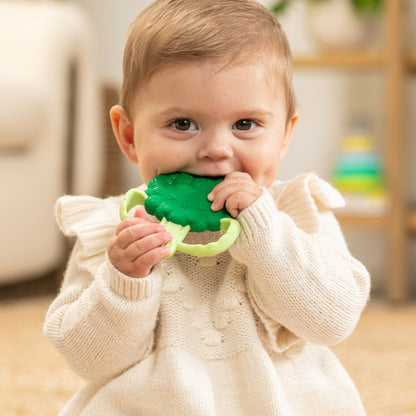 Lil' Nibbles Textured Silicone Teether - Broccoli