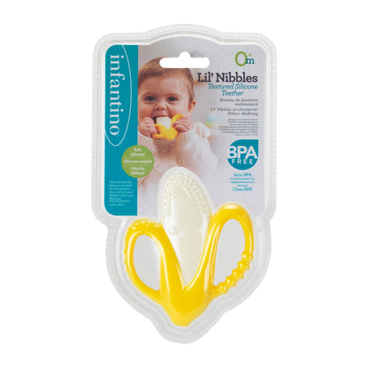Lil' Nibbles Textured Silicone Teether - Banana