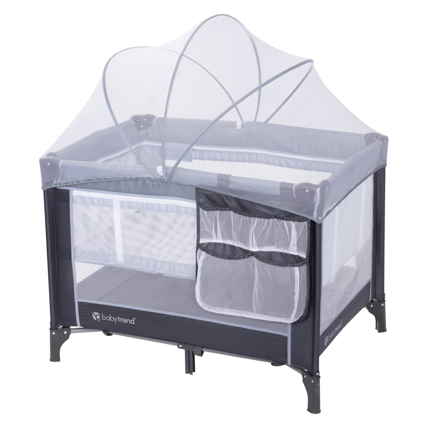 Nursery Center Playard with Bassinet in Stellar Grey
