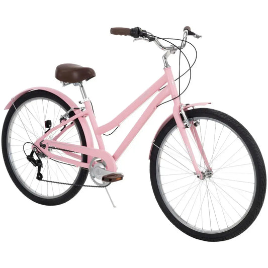 Sienna Women's 27.5" 7-Speed Comfort Bike, Pale Pink